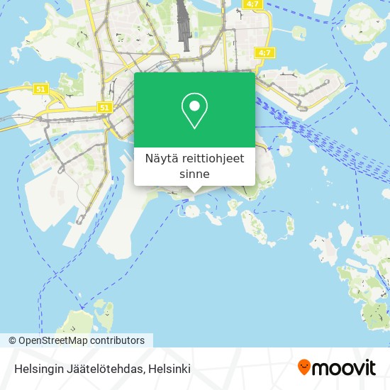 Helsingin Jäätelötehdas kartta