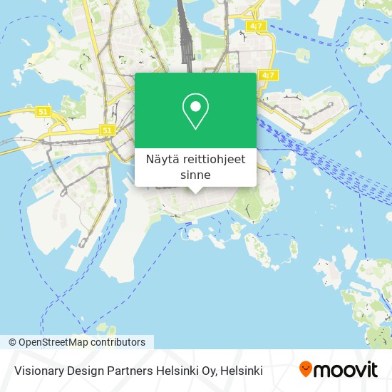 Visionary Design Partners Helsinki Oy kartta