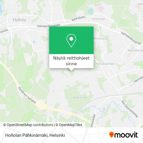 Hollolan Pähkinämäki kartta