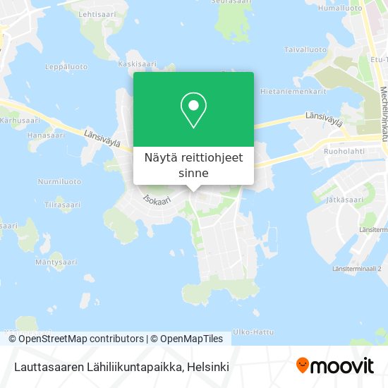 Kuinka päästä kohteeseen Lauttasaaren Lähiliikuntapaikka paikassa Helsinki  kulkuvälineellä Bussi, Metro, Raitiovaunu tai Juna?