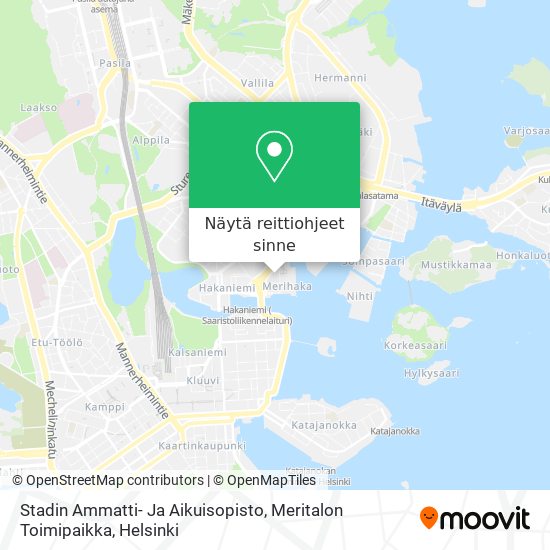 Stadin Ammatti- Ja Aikuisopisto, Meritalon Toimipaikka kartta