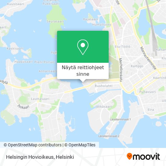 Helsingin Hovioikeus kartta