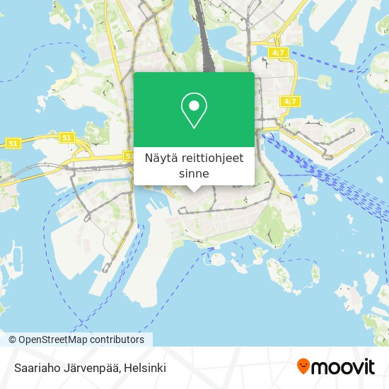 Saariaho Järvenpää kartta