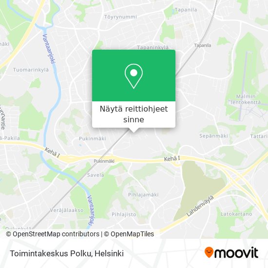 Toimintakeskus Polku kartta