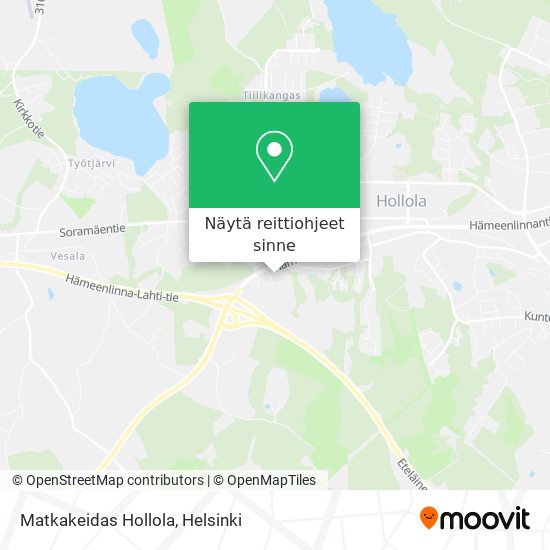 Matkakeidas Hollola kartta