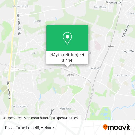 Pizza Time Leinelä kartta