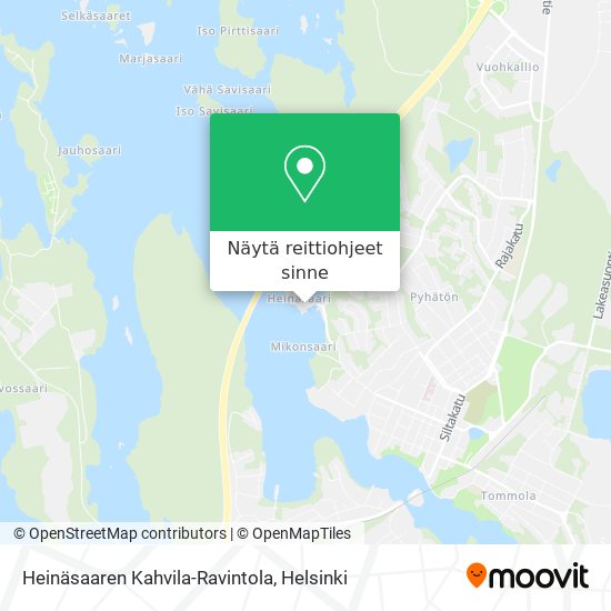 Heinäsaaren Kahvila-Ravintola kartta