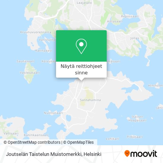 Joutselän Taistelun Muistomerkki kartta