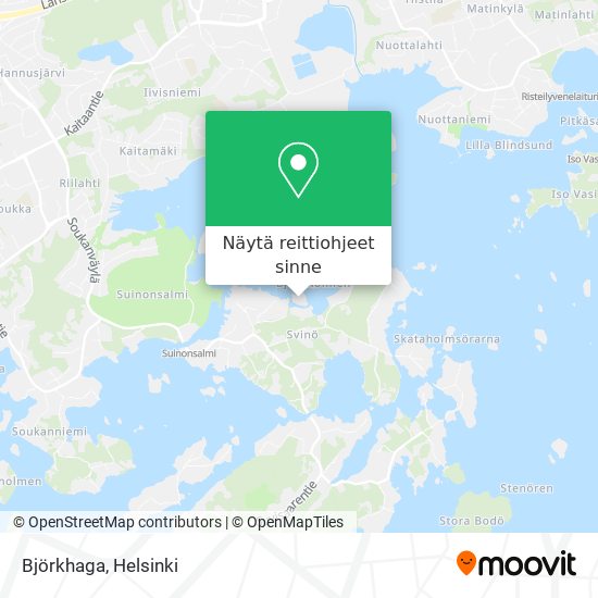 Björkhaga kartta