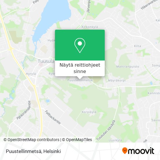 Puustellinmetsä kartta