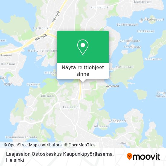 Laajasalon Ostoskeskus Kaupunkipyöräasema kartta