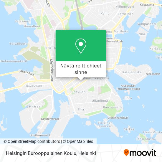 Helsingin Eurooppalainen Koulu kartta
