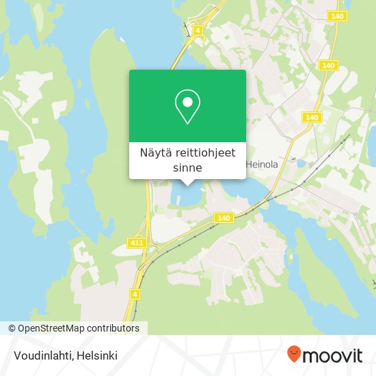 Voudinlahti kartta