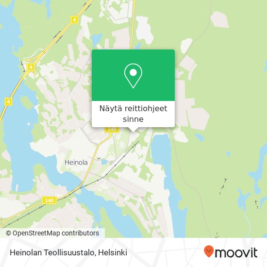 Heinolan Teollisuustalo kartta