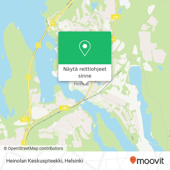 Heinolan Keskuspteekki kartta