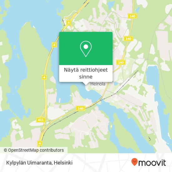 Kylpylän Uimaranta kartta