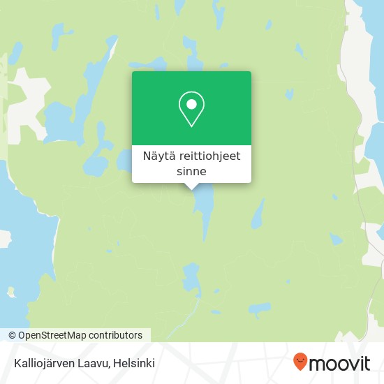 Kalliojärven Laavu kartta