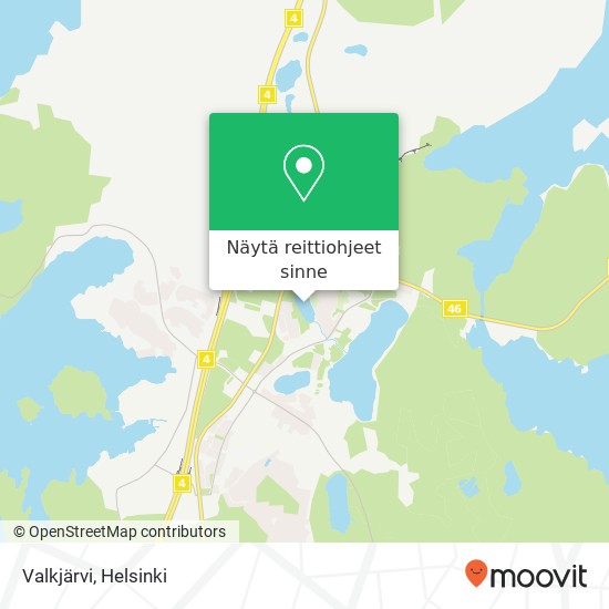 Valkjärvi kartta