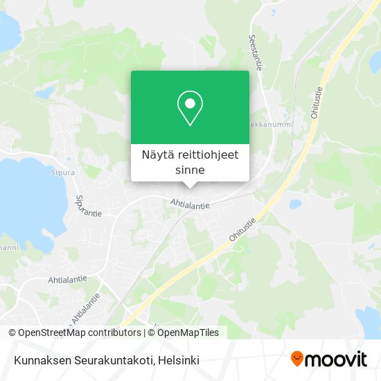 Kunnaksen Seurakuntakoti kartta