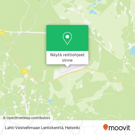 Lahti-Vesivehmaan Lentokenttä kartta