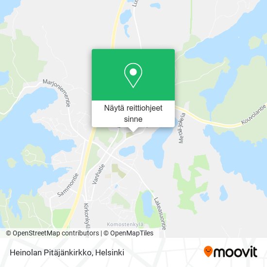 Heinolan Pitäjänkirkko kartta