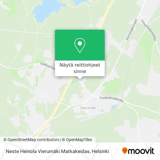 Neste Heinola Vierumäki Matkakeidas kartta