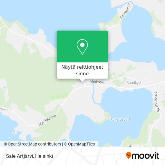 Sale Artjärvi kartta
