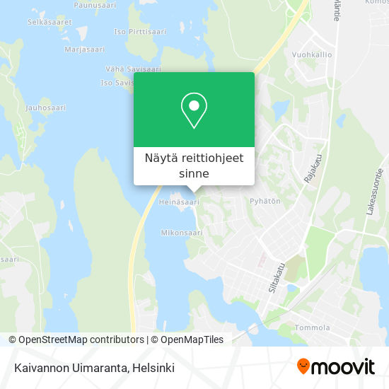 Kaivannon Uimaranta kartta