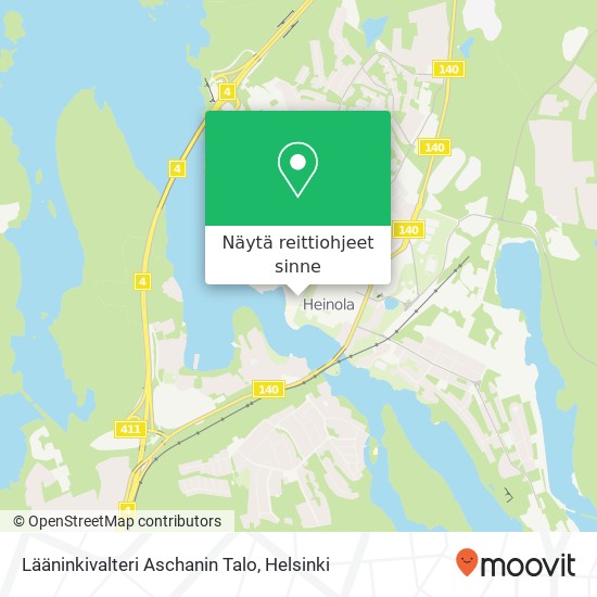 Lääninkivalteri Aschanin Talo kartta