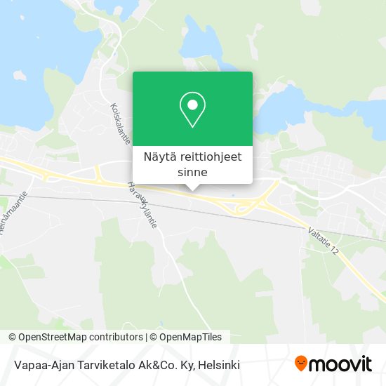 Vapaa-Ajan Tarviketalo Ak&Co. Ky kartta