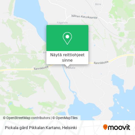 Pickala gård Pikkalan Kartano kartta