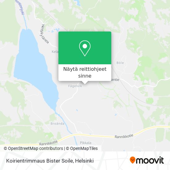 Koirientrimmaus Bister Soile kartta