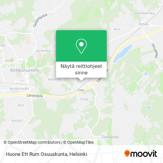 Huone Ett Rum Osuuskunta kartta