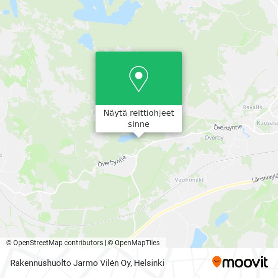 Rakennushuolto Jarmo Vilén Oy kartta