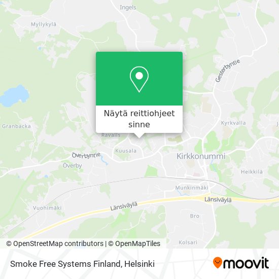 Smoke Free Systems Finland kartta