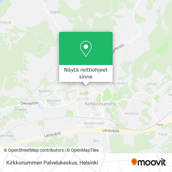 Kirkkonummen Palvelukeskus kartta