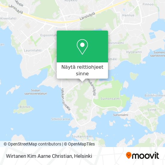 Wirtanen Kim Aarne Christian kartta