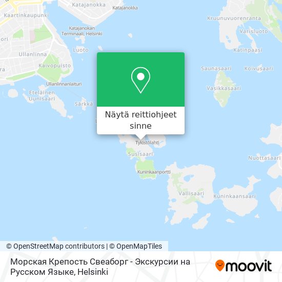 Морская Крепость Свеаборг - Экскурсии на Русском Языке kartta