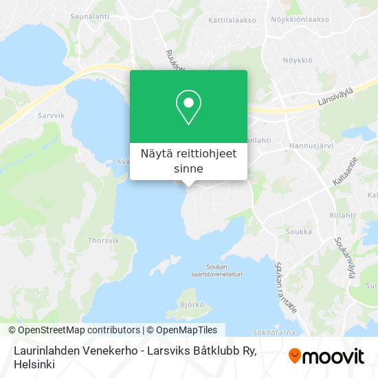 Laurinlahden Venekerho - Larsviks Båtklubb Ry kartta