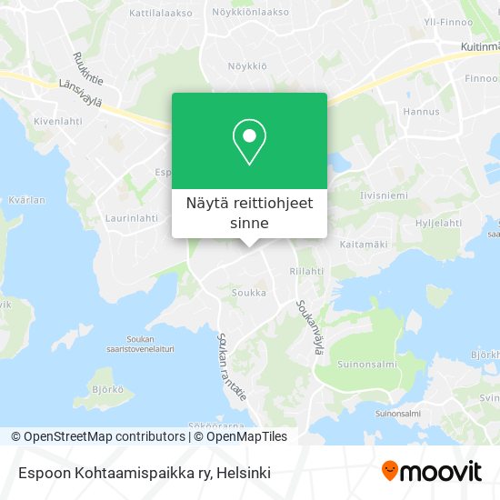 Espoon Kohtaamispaikka ry kartta