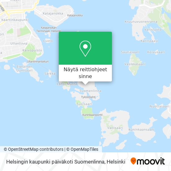 Helsingin kaupunki päiväkoti Suomenlinna kartta