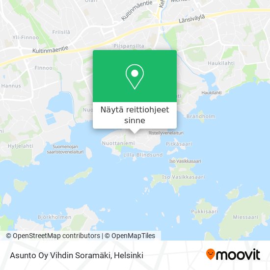 Asunto Oy Vihdin Soramäki kartta