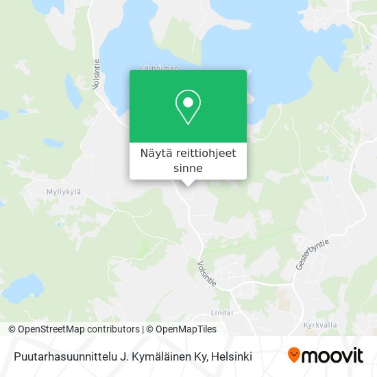 Puutarhasuunnittelu J. Kymäläinen Ky kartta