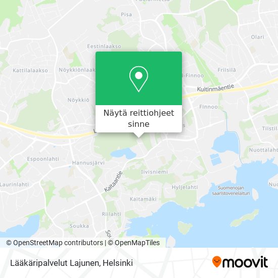 Lääkäripalvelut Lajunen kartta