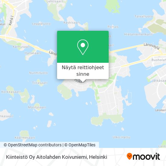 Kiinteistö Oy Aitolahden Koivuniemi kartta