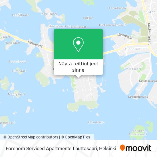 Forenom Serviced Apartments Lauttasaari kartta