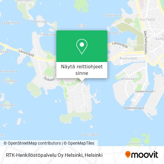 RTK-Henkilöstöpalvelu Oy Helsinki kartta