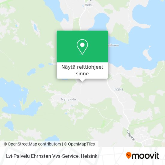 Lvi-Palvelu Ehrnsten Vvs-Service kartta