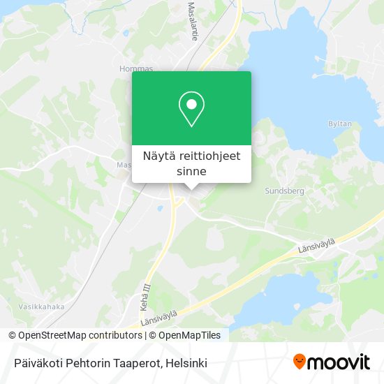 Päiväkoti Pehtorin Taaperot kartta