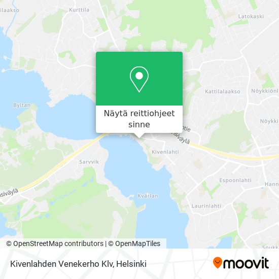 Kivenlahden Venekerho Klv kartta